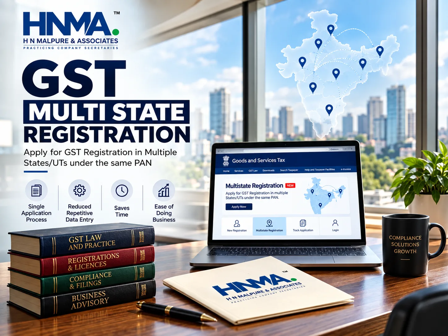 GST Introduces "Multistate Registration" Facility for GST Registration in Multiple States/UTs
